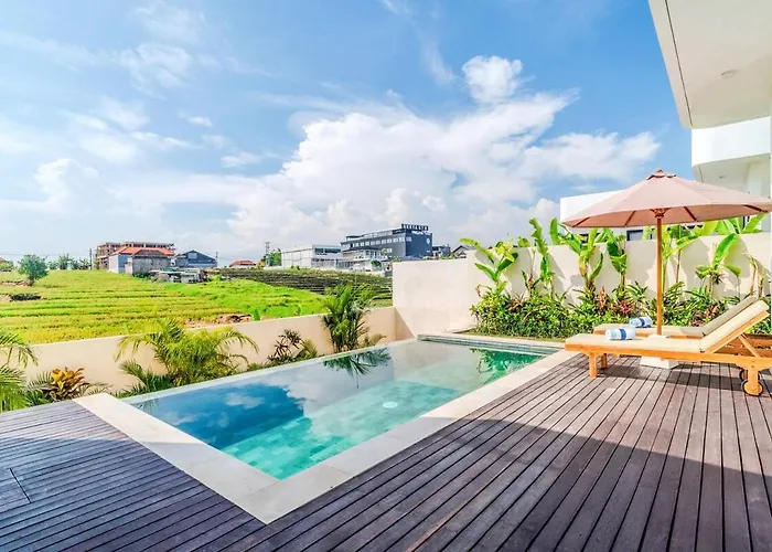 Villa New 2 Bed Pererenan Infinity Pool & Ricefield View Canggu