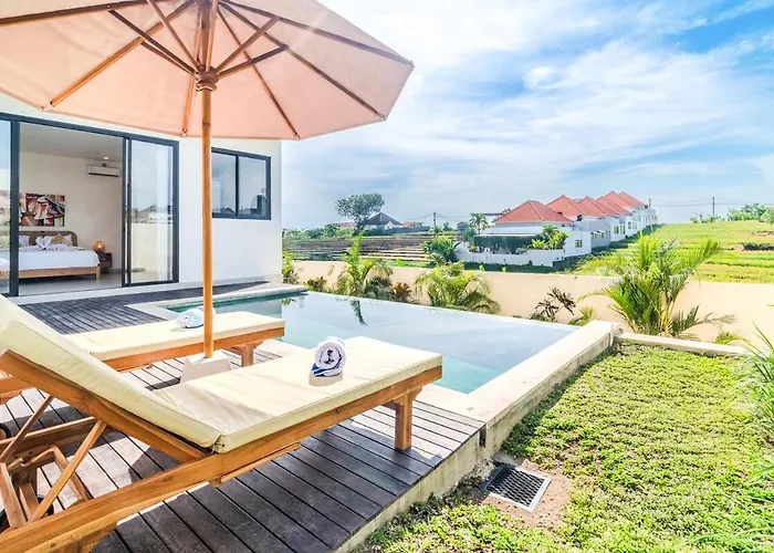 New 2 Bed Pererenan Infinity Pool & Ricefield View * Canggu