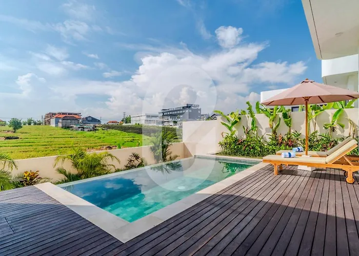 Villa New 2 Bed Pererenan Infinity Pool & Ricefield View *